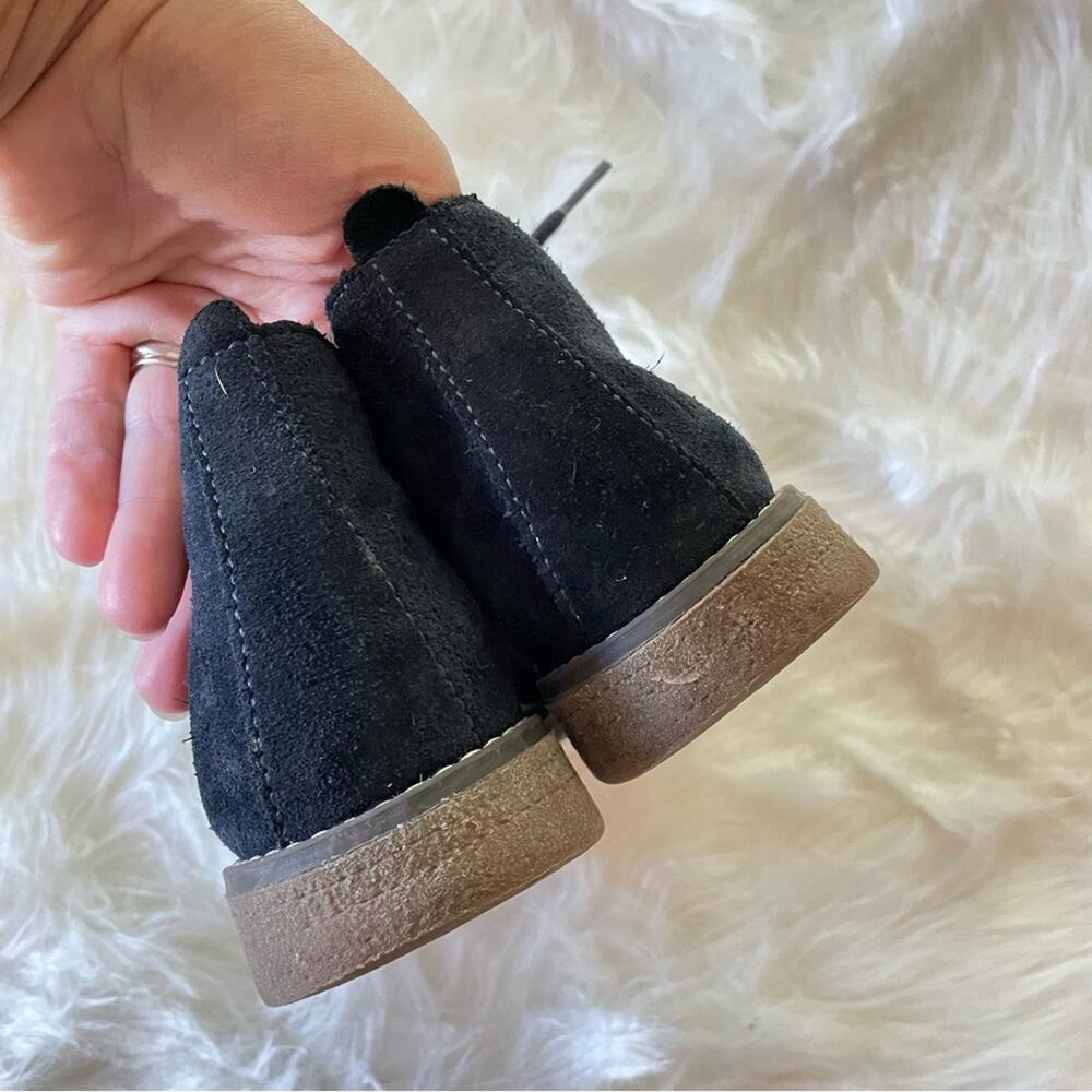Bo-Bell Navy Blue Unisex Kids Childrens Suede Lace-Up Boots Booties Shoe 27 / 10 - Picture 5 of 10